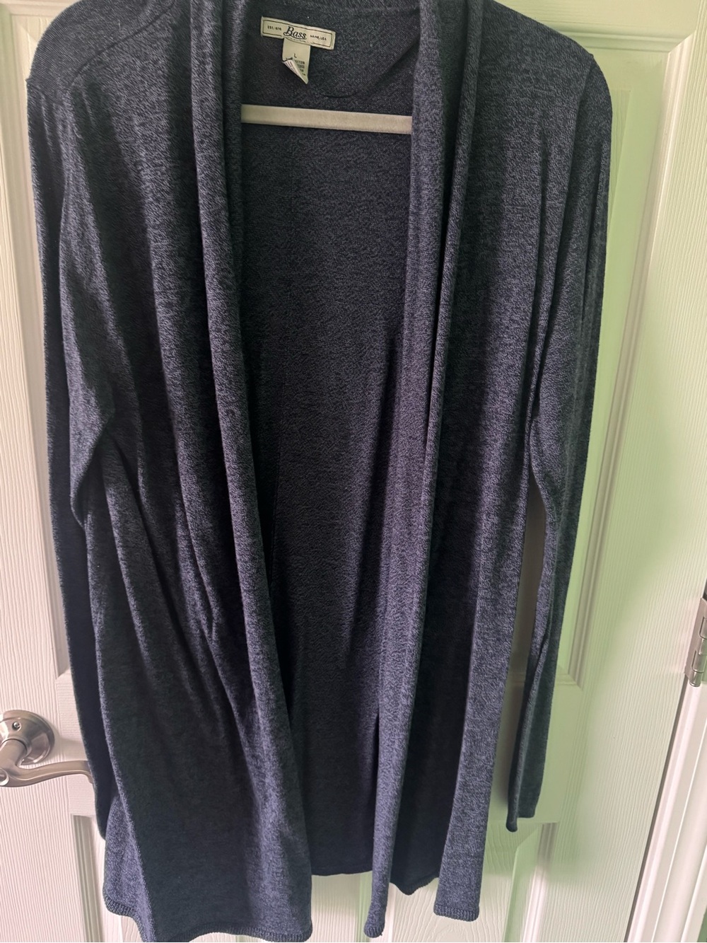 Bass Open-Front Longline Cardigan - Navy